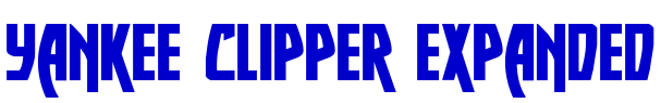 Yankee Clipper Expanded font
